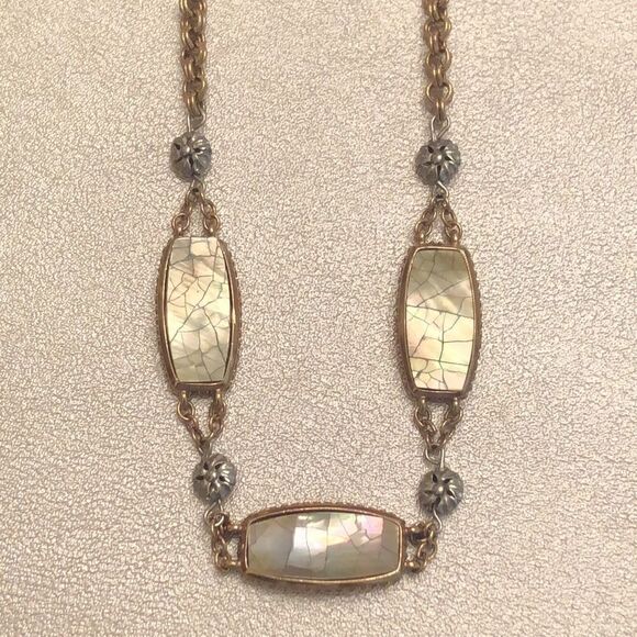 Liz Claiborne | Abalone Necklace | 17” Adjustable - Picture 2 of 4